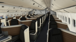 PMDG 777-300ER Qantas 2016 VH-OGA with Cabin thumbnail 2