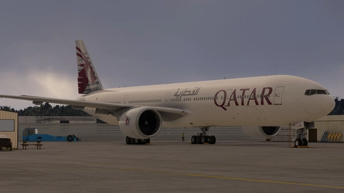 PMDG 777-300ER Qatar Airways | All-White | A7-BOA
