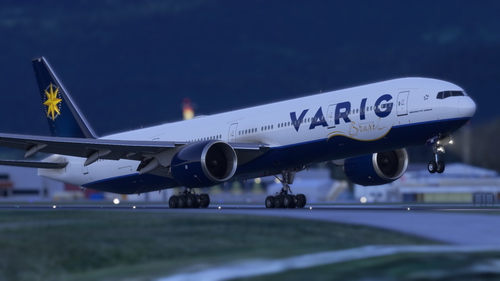PMDG 777-300ER VARIG PP-VRK w/Cabin Fictional