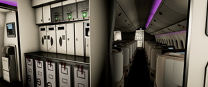 PMDG 777-368ER Saudi Arabian Airlines "Saudia" HZ-AK11 w/Cabin thumbnail 5