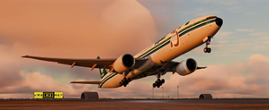 PMDG 777-368ER Saudia Retro (75th Anniversary) HZ-AK28 w/Cabin thumbnail 2
