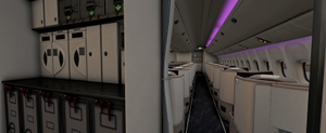 PMDG 777-368ER Saudia Retro (75th Anniversary) HZ-AK28 w/Cabin thumbnail 6