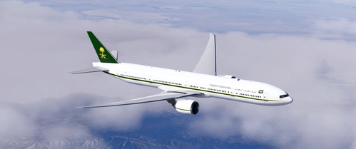 PMDG 777-3FG(ER) Saudi Royal Aviation HZ-HM5 w/Cabin (BBJ)