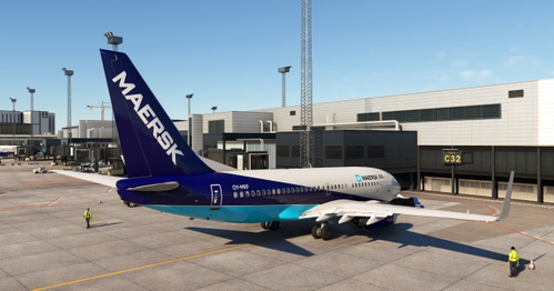 PMDG B737-700 MAERSK AIR livery 