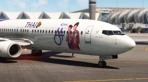 PMDG B737-800 | Thai Airways Intl 64th Anniversary | HS-TDL