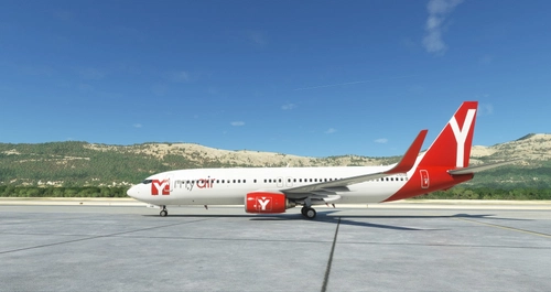 PMDG B737-800 in MyAir Red  livery