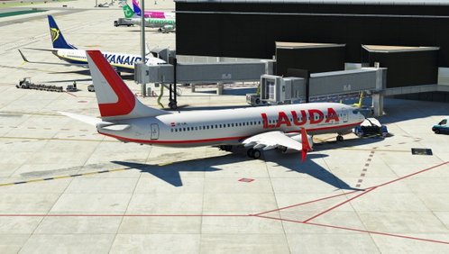 PMDG B737-800 Lauda livery