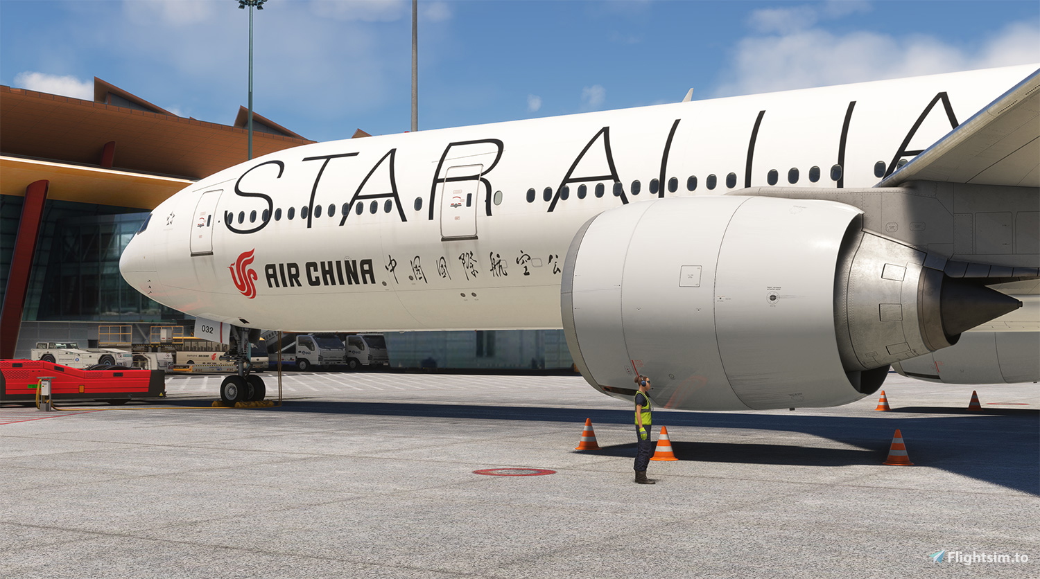 PMDG B777-300ER | Air China | STAR ALLIANCE | B-2032 - Aircraft