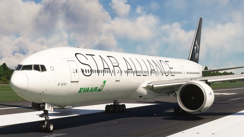 PMDG B777-300ER | EVA Air | STAR ALLIANCE | B-16701