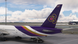 PMDG B777-300ER | Thai Airways Int'l | HS-TTA thumbnail 3