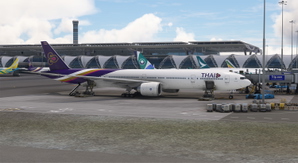 PMDG B777-300ER | Thai Airways Int'l | HS-TTA thumbnail 5
