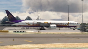 PMDG B777-300ER | Thai Airways Int'l | The Royal Barge | HS-TKF thumbnail 5