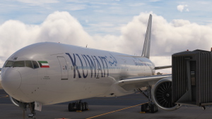 PMDG B777-300ER Kuwait Airways 9K-AOH with CABIN thumbnail 1