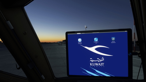 PMDG B777-300ER Kuwait Airways EFB Custom Wallpapers