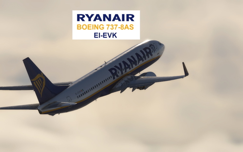 PMDG B737-800 Ryanair EI-EVK + Interior 4K