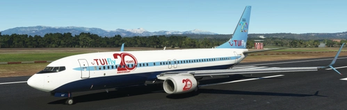 PMDG Boeing 737-800 SSW TUI Belgium 20 Years -  Retro colors