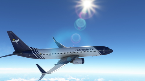 PMDG Boeing 737-800 with Split Scimitar