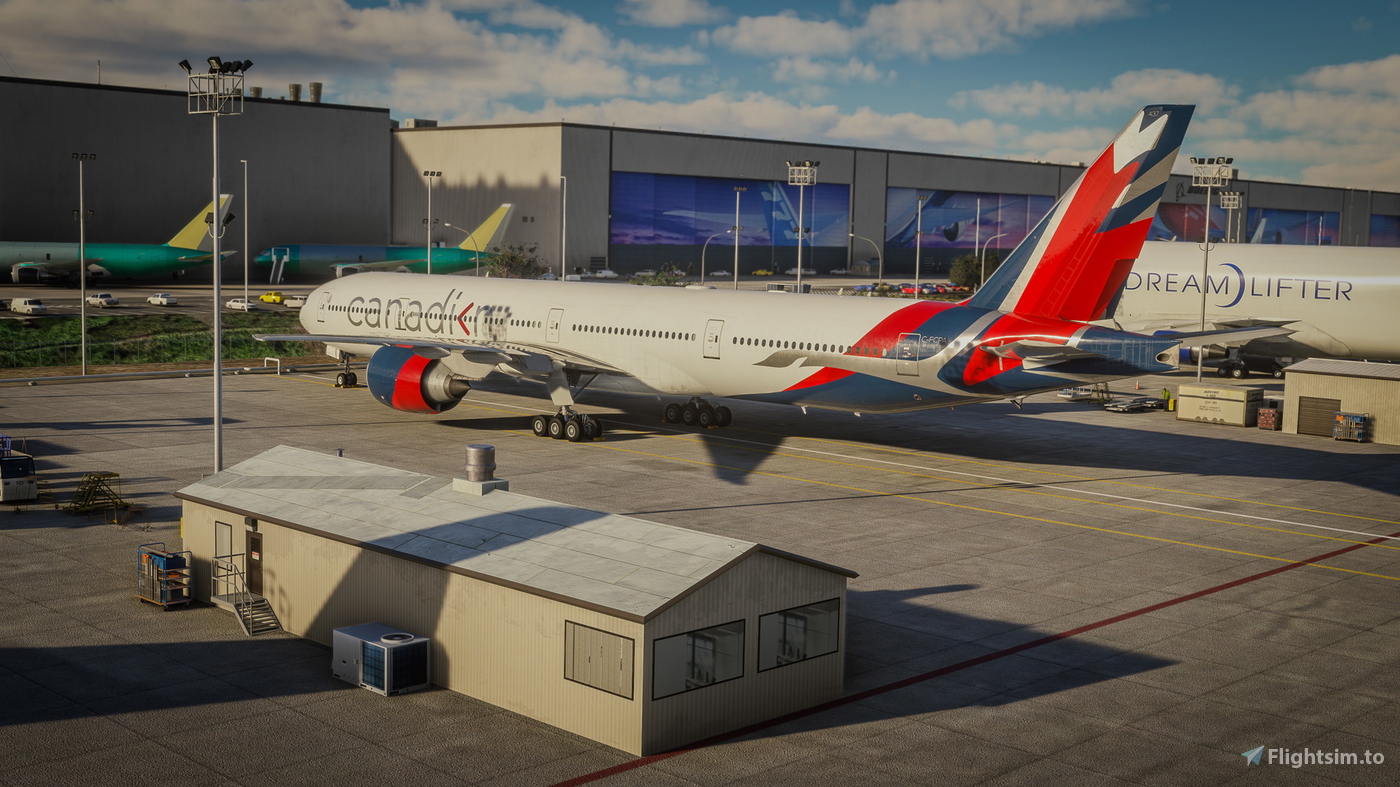 PMDG Boeing 777300ER Canadian Airlines 2024 "Spirit of Québec" (CFYQB) 对于 Microsoft Flight