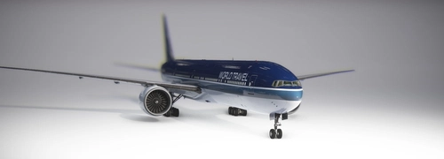 PMDG Boeing 777-300ER World Travel Airlines Livery (FSX/MSFS Modern Style)