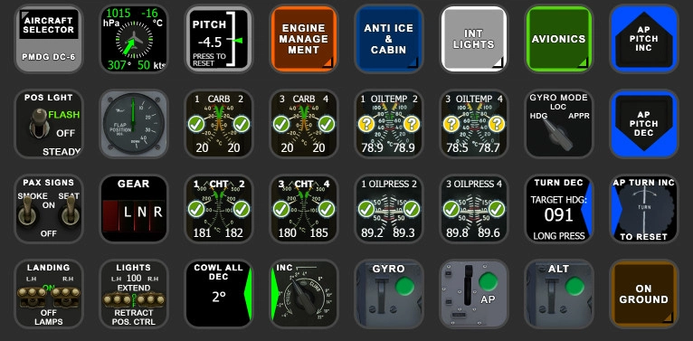 PMDG DC-6 AAO Scripts & StreamDeck XL Profile - Image 1