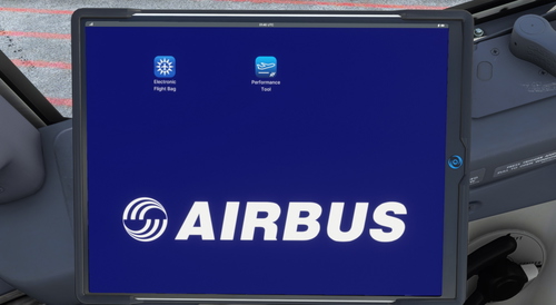 PMDG EFB Universal Flight Tablet with Airbus Wallpaper and APPs