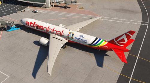 PMDG777-300ER | AtlasGlobal Euro 2024 (TC-PVU - EURO24) | [8K]