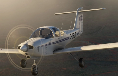 Prop-Mod for Just Flight Piper PA-38 Tomahawk