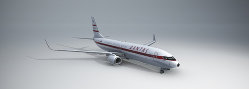 Qantas 737-838 VH-VXQ Retro Roo II