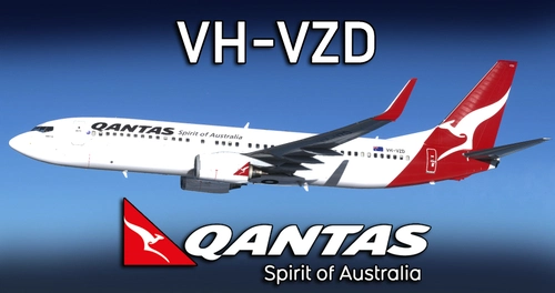 Qantas VH-VZD 'Geelong' (New Roo)| PMDG 737-800 [4K]