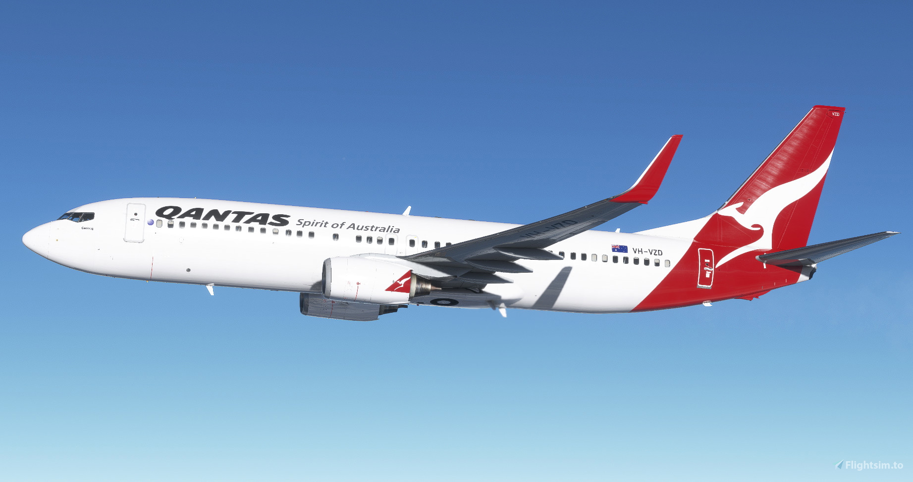 Qantas VH-VZD 'Geelong' (New Roo)| PMDG 737-800 [4K] for Microsoft 