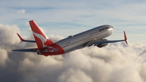 Qantas VH-VZU Split Scimitar Winglets thumbnail 5