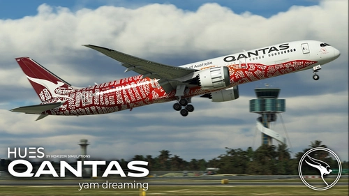 Qantas "Yam Dreaming" VH-ZND | Horizon Sim B787-9