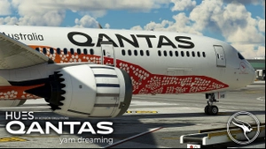 Qantas "Yam Dreaming" VH-ZND | Horizon Sim B787-9 thumbnail 2