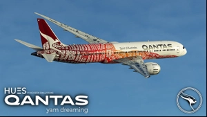 Qantas "Yam Dreaming" VH-ZND | Horizon Sim B787-9 thumbnail 3