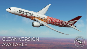 Qantas "Yam Dreaming" VH-ZND | Horizon Sim B787-9 thumbnail 4
