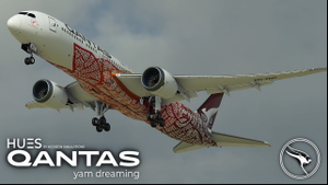 Qantas "Yam Dreaming" VH-ZND | Horizon Sim B787-9 thumbnail 5
