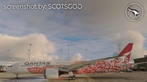 Qantas "Yam Dreaming" VH-ZND | Horizon Sim B787-9 thumbnail 7