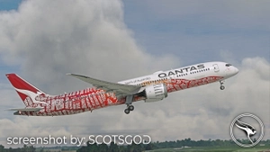 Qantas "Yam Dreaming" VH-ZND | Horizon Sim B787-9 thumbnail 8