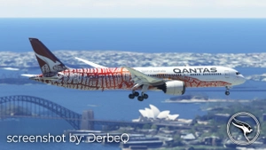 Qantas "Yam Dreaming" VH-ZND | Horizon Sim B787-9 thumbnail 9