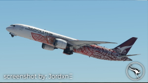Qantas "Yam Dreaming" VH-ZND | Horizon Sim B787-9 thumbnail 10