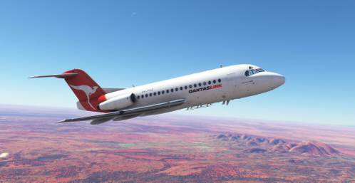 QantasLink Just Flight Fokker F28-3000 [Fictional]