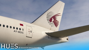 Qatar Airways A7-BOC "White retro" | PMDG 777-300ER thumbnail 4