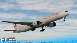 Qatar Airways A7-BOC "White retro" | PMDG 777-300ER thumbnail 6