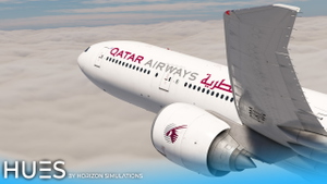 Qatar Airways A7-BOC "White retro" | PMDG 777-300ER thumbnail 1