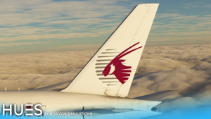 Qatar Airways A7-BOC "White retro" | PMDG 777-300ER thumbnail 3