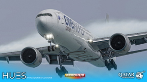 Qatar Airways OneWorld A7-BAA | PMDG 777-300ER thumbnail 1