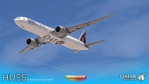 Qatar Airways OneWorld A7-BAA | PMDG 777-300ER thumbnail 2