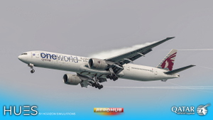 Qatar Airways OneWorld A7-BAA | PMDG 777-300ER thumbnail 4