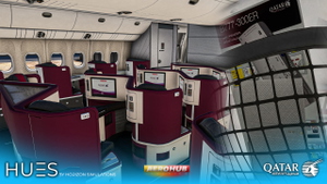 Qatar Airways OneWorld A7-BAA | PMDG 777-300ER thumbnail 10