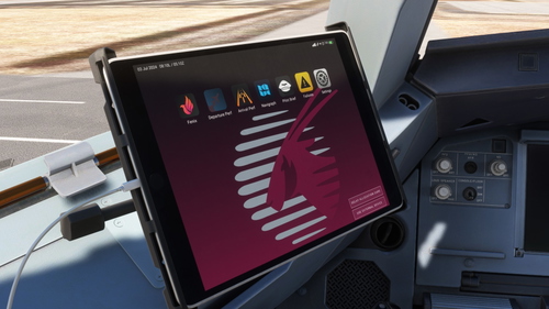 Qatar EFB background for Fenix A320
